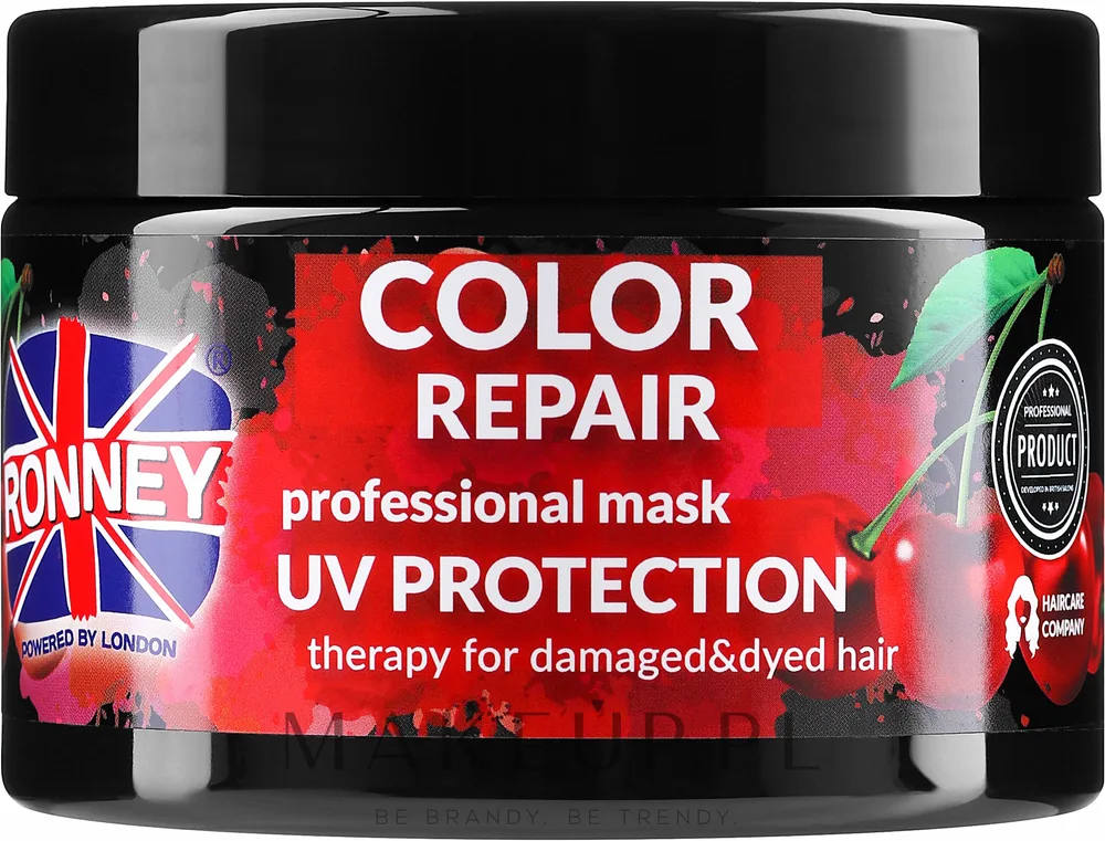Маска для волос Ronney Professional с UV-защитой, защита цвета, экстракт японской вишни, для всех типов, 1000 мл