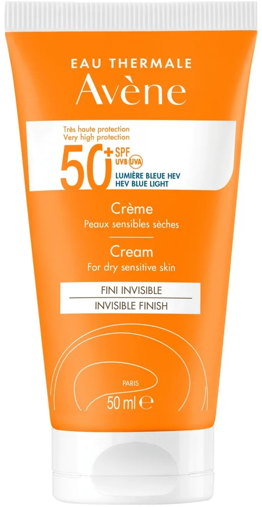 Avene Sun крем солнцезащитный Tres Haute Protection SPF50+ для сухой кожи, водостойкий, с термальной водой, 50 мл
