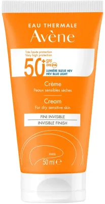Avene Sun крем солнцезащитный Tres Haute Protection SPF50+ для сухой кожи, водостойкий, с термальной водой, 50 мл
