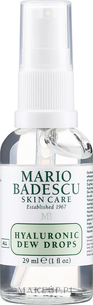 Сыворотка для лица Mario Badescu Hyaluronic Dew Drops гелевая осветляющая с гиалуроновой кислотой и ниацинамидом 29 мл