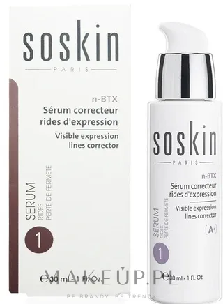 Сыворотка для лица Soskin A+ N-BTX против мимических морщин с пептидом Argireline и гиалуроновой кислотой 30 мл