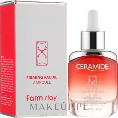 FarmStay Ceramide Firming Facial Ampoule сыворотка-ампула для лица с церамидами 35 мл, увлажнение и плотность кожи, с гиалуроновой кислотой и пантенолом