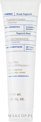 Кремовая пенка для умывания Korres Greek Yoghurt Foaming Cream Cleanser Pre+ Probiotics с пробиотиками, 75 мл