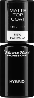 Матовый топ для гибридного лака Pierre Rene Hybrid Matte Top Coat с бархатистым эффектом, 6 мл