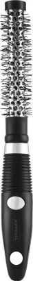 Круглая щётка для укладки волос Titania Styling Brush 3 см прорезиненная ручка