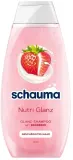 Шампунь для повреждённых волос Schauma Nourish и Shine Strawberry Клубника, 400 мл — фото 1