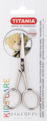 Ножницы для ногтей детские Titania Baby Nail Scissors 1050/14, с закруглёнными кончиками, 9,5 см