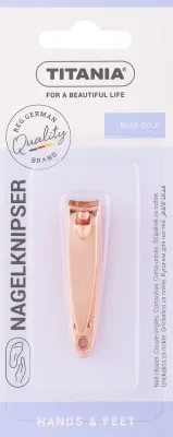 Книпсер для ногтей Titania Rose Gold 1091/52RG B, цвет розовое золото, 5,3 см, в блистере, 1 шт