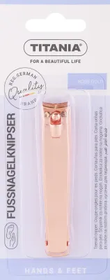 Книпсер для ногтей Titania Rose Gold 1091/53RG B, цвет розовое золото, 5,3 см, в блистере, 1 шт