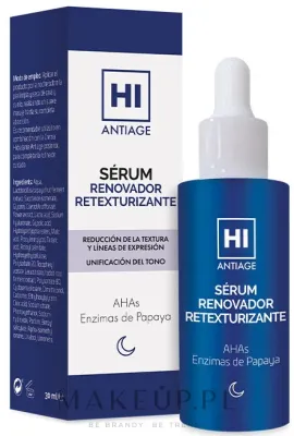 Сыворотка для лица ночная Avance Cosmetic Hi Antiage обновляющая с AHA-кислотами энзимами папайи и ретинилом 30 мл