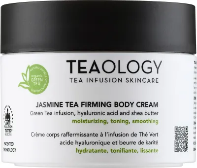Teaology Jasmine Tea Firming Body Cream крем для тела тонизирующий с жасминовым чаем и гиалуроновой кислотой 100 мл
