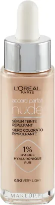 Тональная сыворотка L'Oreal Paris Accord Parfait Nude с гиалуроновой кислотой, лёгкая, 30 мл, оттенок 2-3 - Light