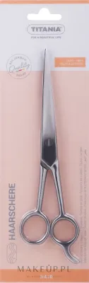 Ножницы парикмахерские Titania Hair Scissors Hook, нержавеющая сталь, с упором для пальца, 19 см