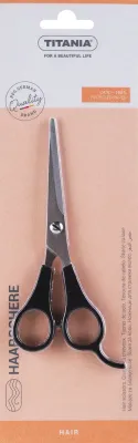 Ножницы парикмахерские Titania Hair Scissors, закалённая сталь, с упором для пальца, 13,5 см