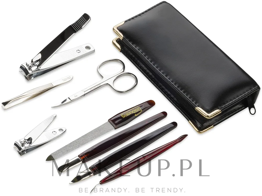 Маникюрный набор Titania Solingen 144/C из 8 предметов в футляре 13,5х8 см