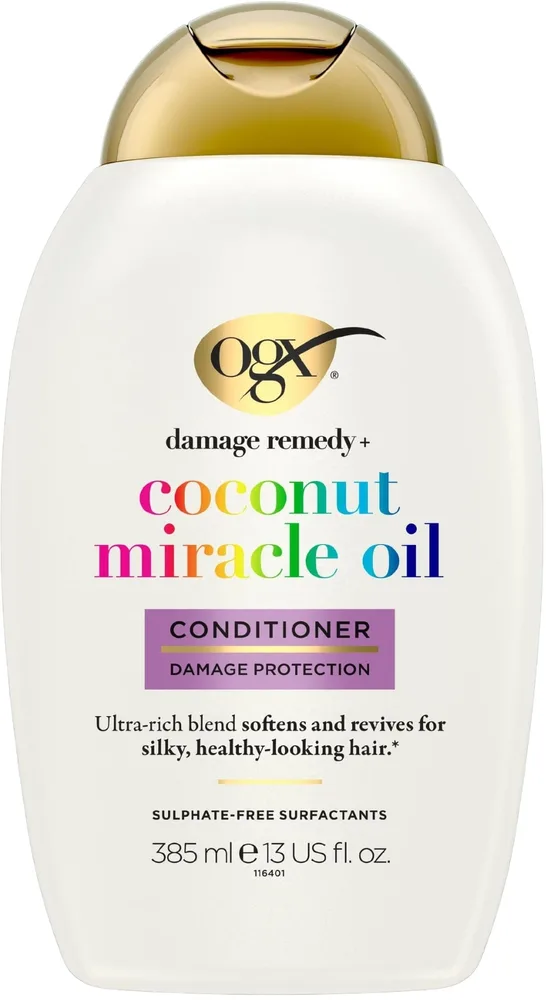 Кондиционер для волос OGX Coconut Miracle Oil для повреждённых, питательный, с маслом кокоса, 385 мл