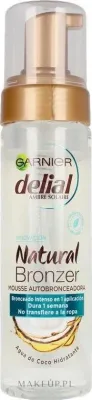 Мусс-автозагар Garnier Delial Natural Bronzer Self Tanning Mousse бронзирующий, прозрачный, 200 мл