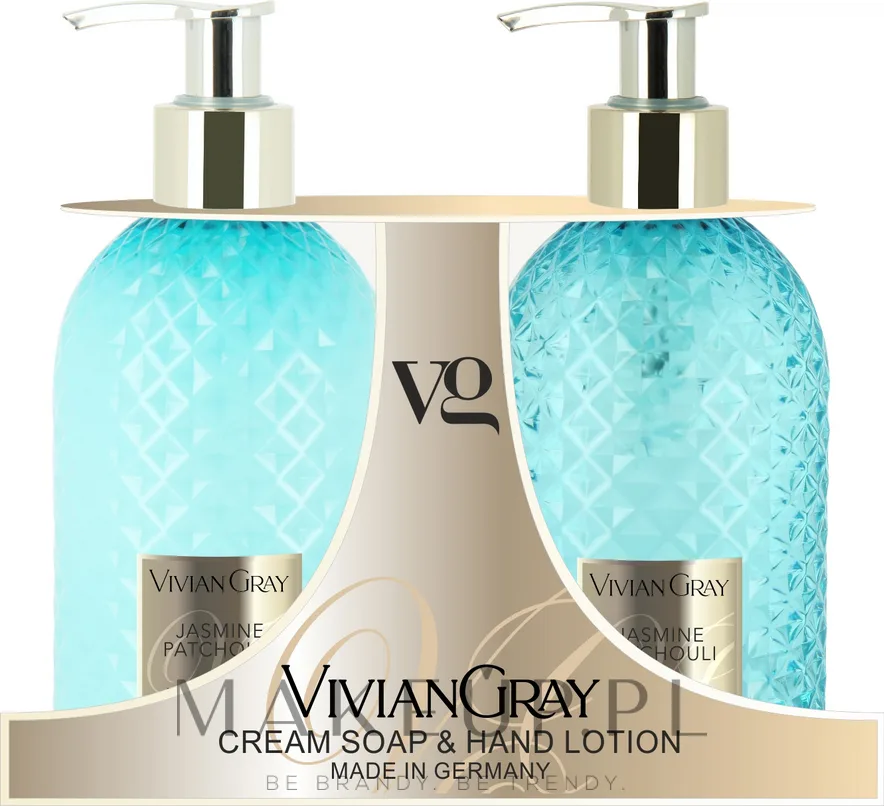 Набор Vivian Gray Jasmine & Patchouli крем-мыло 300 мл и лосьон для рук 300 мл