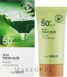 The Saem Jeju Fresh Aloe Sun Gel солнцезащитный гель-крем для лица с алоэ SPF50+ PA++++ для чувствительной кожи 50 г — фото 2