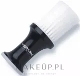 Сметка парикмахерская Termix Brush Black, с контейнером для талька, с нейлоновой щетиной, черная — фото 1