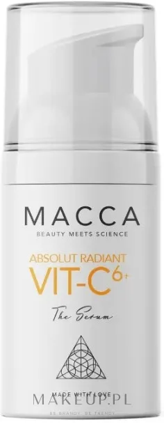 Сыворотка для лица Macca Absolut Radiant Vit-C с витамином C 6% и экстрактом граната антиоксидантная 30 мл