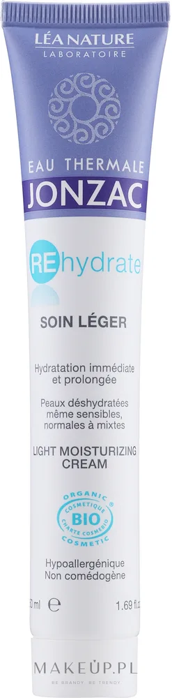 Крем для лица лёгкий Eau Thermale Jonzac Rehydrate увлажняющий 50 мл