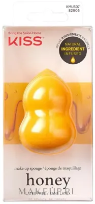 Спонж для макияжа Kiss Honey Infused Make-up Sponge, с мёдом, каплевидный, 1 шт