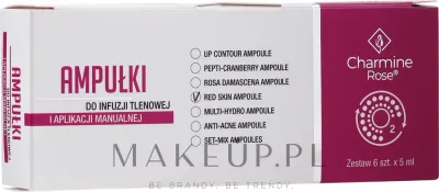 Ампулы для лица Charmine Rose Red Skin Ampoule для чувствительной кожи, от покраснений, 6 x 5 мл