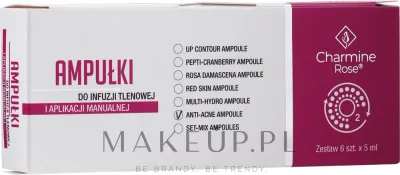 Ампулы для лица Charmine Rose Anti-acne Ampoule для жирной и комбинированной кожи, себорегулирующие, 6 x 5 мл
