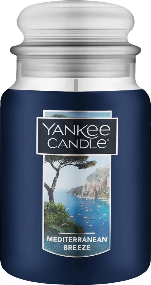 Свеча ароматическая Yankee Candle Mediterranean Breeze с цитрусовыми нотами и янтарём, 623 г