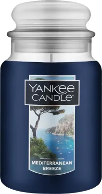 Свеча ароматическая Yankee Candle Mediterranean Breeze с цитрусовыми нотами и янтарём, 623 г