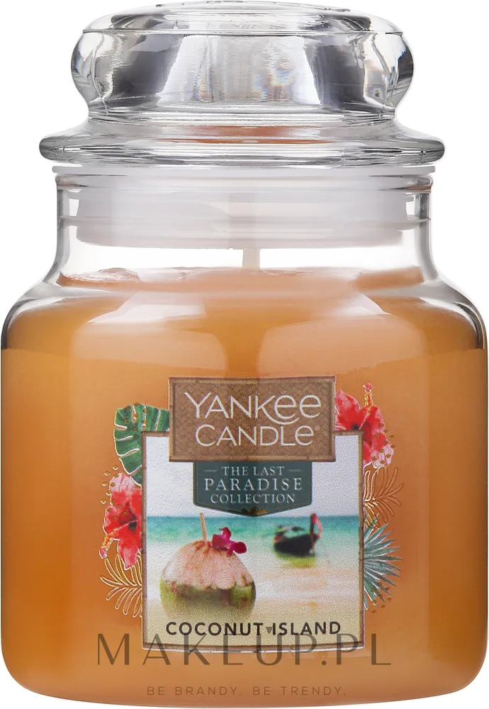 Свеча ароматическая Yankee Candle Coconut Island с нотами кокоса, ананаса и специй, 104 г
