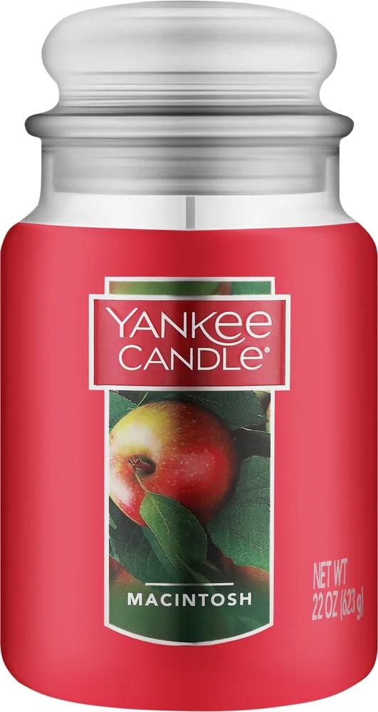 Свеча ароматическая Yankee Candle Macintosh в большой банке, 623 г