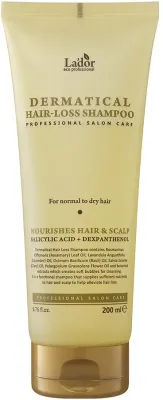 Шампунь против выпадения волос La'dor Dermatical Hair-Loss Shampoo, для нормальных и сухих волос, 200 мл