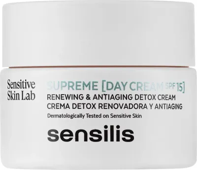 Крем для лица дневной Sensilis Supreme Renewal Detox Day Cream с SPF 15, против морщин, 50 мл