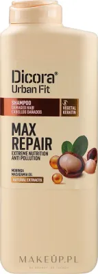 Шампунь для волос Dicora Urban Fit Shampoo Max Repair для повреждённых волос, с маслом макадамии, 800 мл