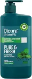 Шампунь-кондиционер против перхоти Dicora Urban Fit Shampoo &amp; Conditioner 2 In 1 Pure &amp; Fresh с ментолом, 400 мл / 800 мл — фото 2