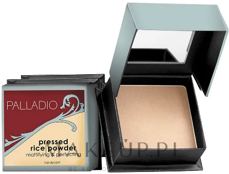 Прессованная рисовая пудра Palladio Pressed Rice Powder полупрозрачная матирующая, 7,25 г, оттенок Natural