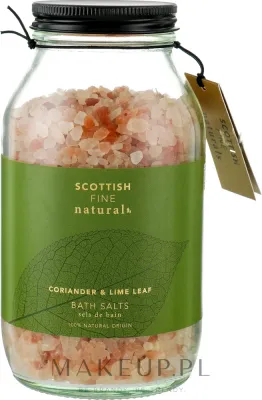 Scottish Fine Soaps Naturals Coriander and Lime Leaf соль для ванны ароматическая, кориандр и лист лайма, 500 г
