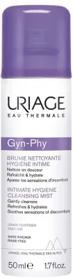 Uriage Gyn-Phy Intimate Hygiene Cleansing Mist очищающий спрей-мист для интимной гигиены, освежающий, с молочной кислотой 50 мл