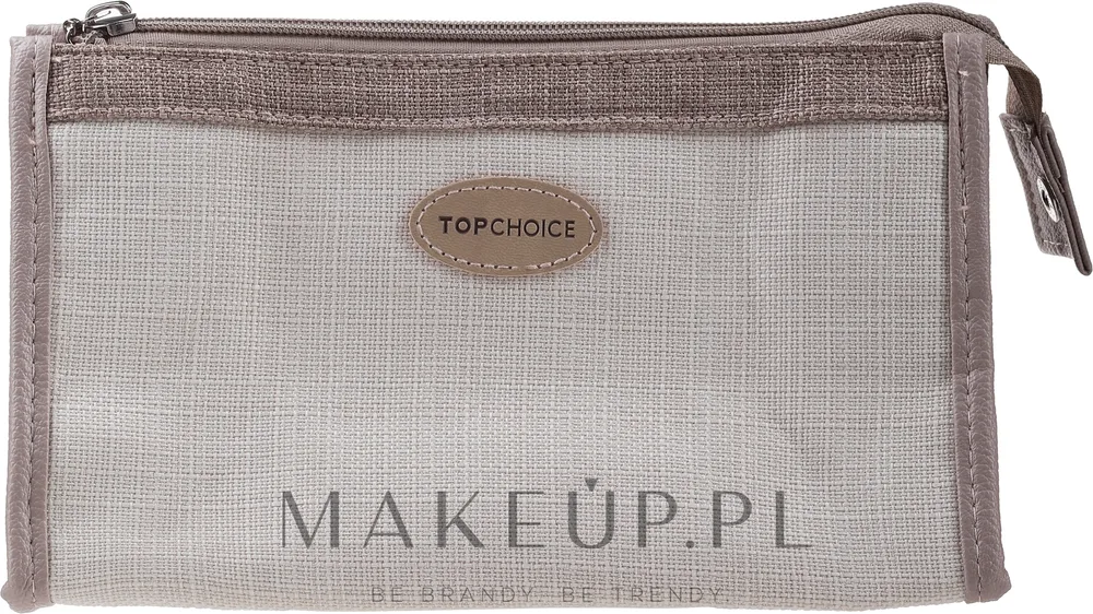 Косметичка Top Choice Nature Tones 99250 со скрытым карманом, светло-бежевая, 1 шт
