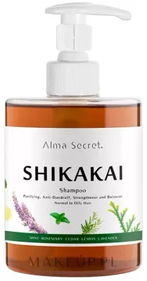 Шампунь Alma Secret Shikakai против выпадения волос и перхоти, с шикакай, жожоба и кератином, 500 мл
