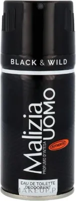 Дезодорант-спрей Malizia Uomo Black Wild Deodorant Spray мужской, защита от пота и запаха, 150 мл