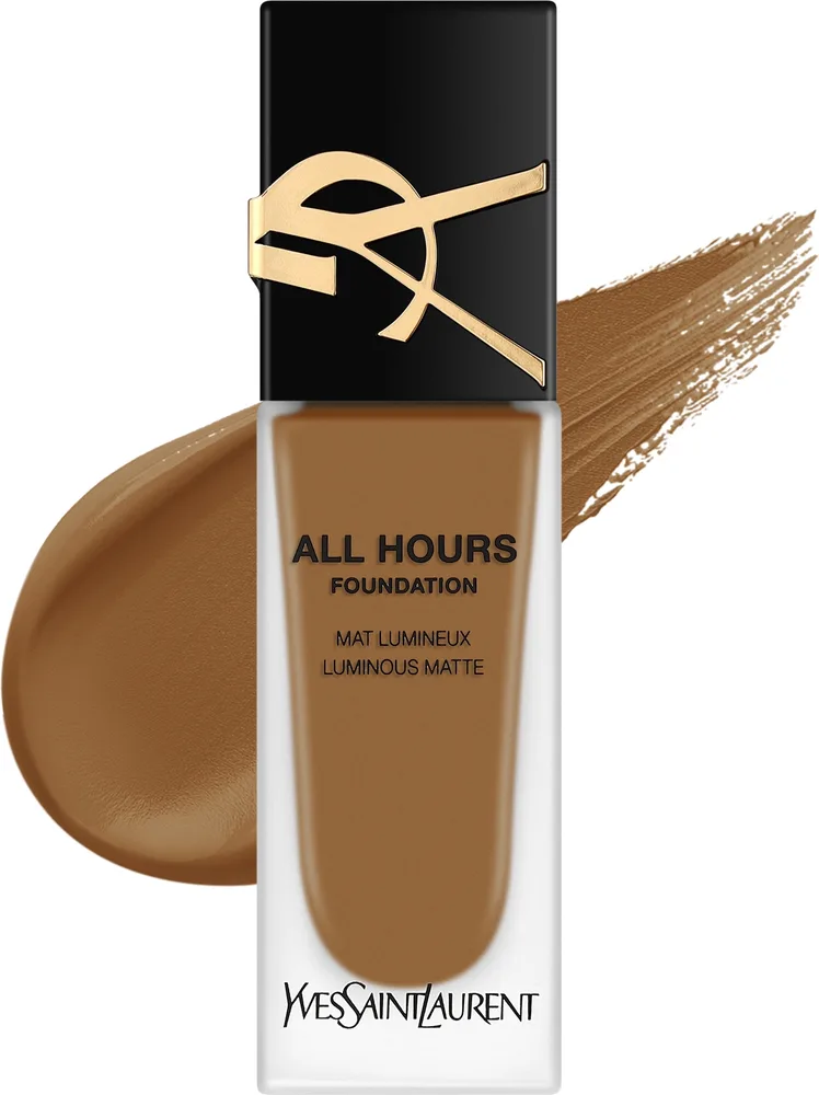 Тональный флюид Yves Saint Laurent All Hours Foundation Luminous Matte матирующий стойкий, 25 мл, оттенок DW4