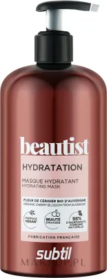 Маска для волос Subtil Beautist Hydration увлажняющая, экстракт цветов вишни, жожоба, масло ши, 250 мл