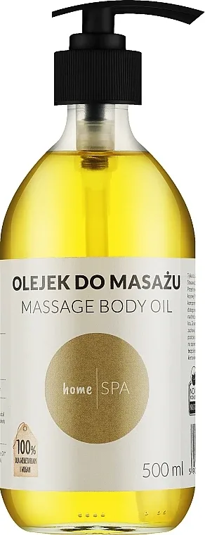 Веганское массажное масло для тела Nova Kosmetyki HomeSPA с аргановым маслом