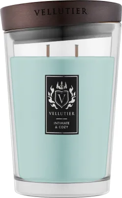 Vellutier Intimate & Cozy / Свеча в стекле, ромашка, зелёный чай и ваниль, 515 г
