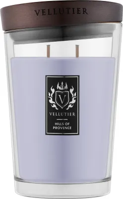 Vellutier Hills of Provence / Свеча в стекле, лаванда, ирис и бергамот, 515 г