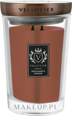 Vellutier Gentlemens Lounge / Свеча в стекле, бергамот, лаванда и кожа, 515 г