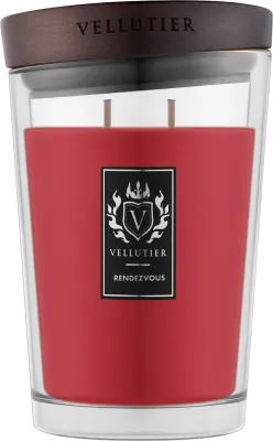 Vellutier Rendezvous / Свеча в стекле, цитрус, жасмин и кедр, 515 г